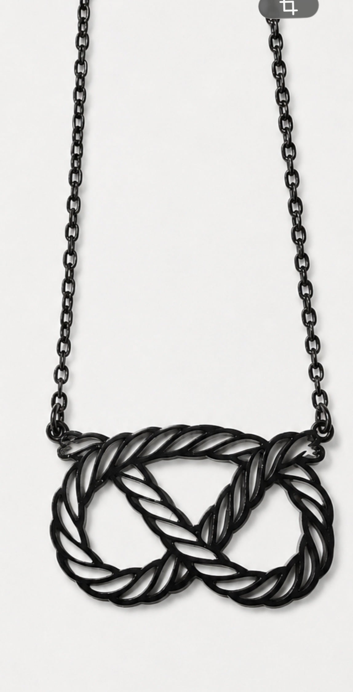 SBT Necklace - Open Stafford Knot — Black Color